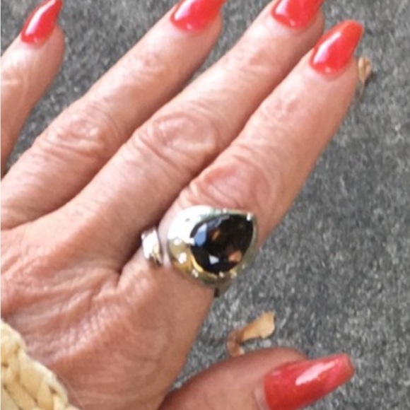 Crystals and Smokey Topaz Sterling Silver - Picture 2 of 7